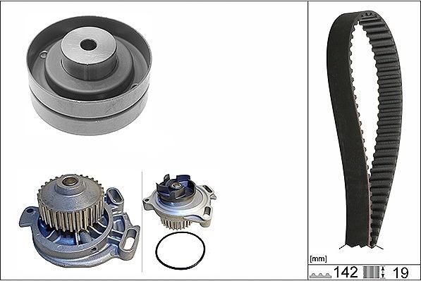 Wilmink Group WG1710015 - Water Pump & Timing Belt Set autospares.lv