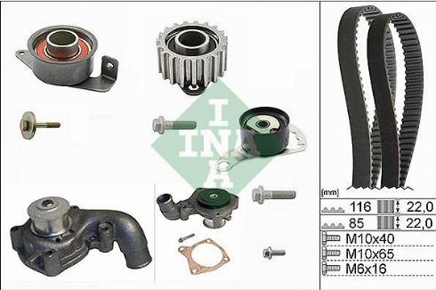 Wilmink Group WG1710010 - Water Pump & Timing Belt Set autospares.lv