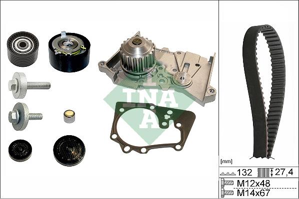 Wilmink Group WG1710087 - Water Pump & Timing Belt Set autospares.lv