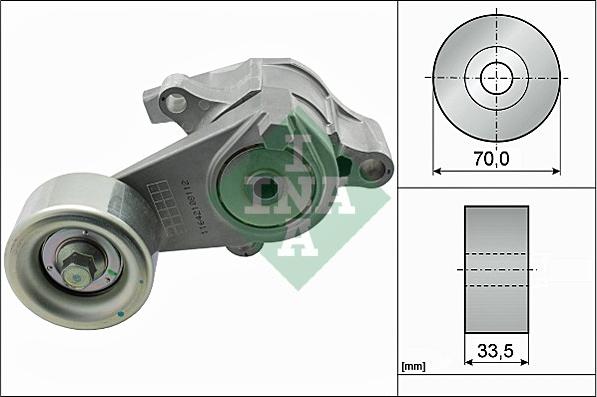 Wilmink Group WG1710190 - Belt Tensioner, v-ribbed belt autospares.lv