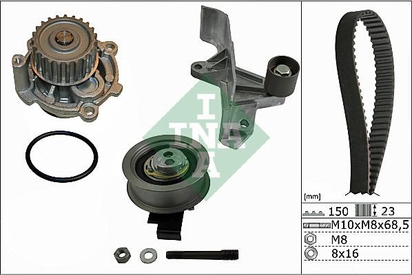 Wilmink Group WG1710238 - Water Pump & Timing Belt Set autospares.lv