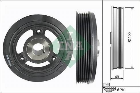 KM International FI26750 - Belt Pulley, crankshaft autospares.lv