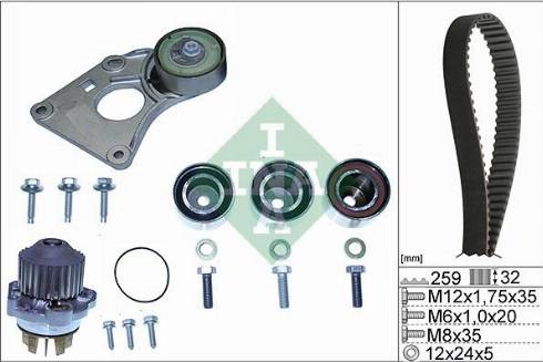 Wilmink Group WG1780527 - Water Pump & Timing Belt Set autospares.lv