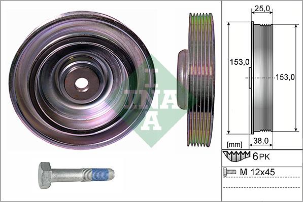 Wilmink Group WG1781156 - Belt Pulley, crankshaft autospares.lv