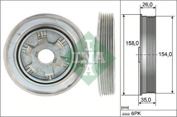 Wilmink Group WG1781160 - Belt Pulley, crankshaft autospares.lv