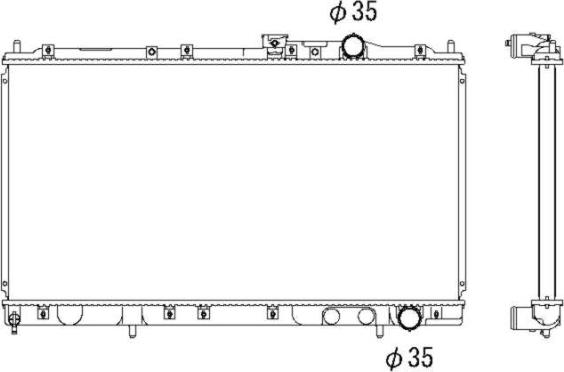 Wilmink Group WG1734640 - Radiator, engine cooling autospares.lv