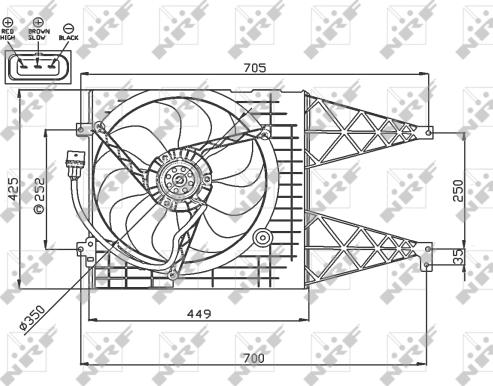 Wilmink Group WG1720669 - Fan, radiator autospares.lv