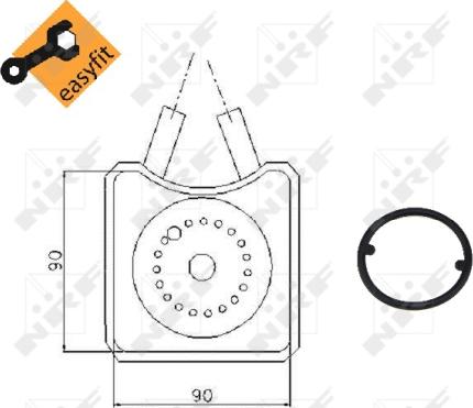 Wilmink Group WG1720046 - Oil Cooler, engine oil autospares.lv