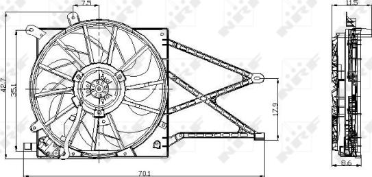 Wilmink Group WG1720119 - Fan, radiator autospares.lv