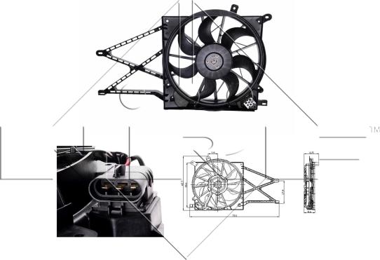 Wilmink Group WG1720119 - Fan, radiator autospares.lv