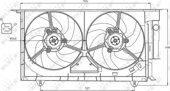 Wilmink Group WG1720173 - Fan, radiator autospares.lv