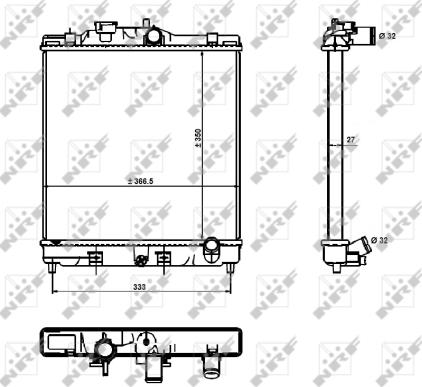 Wilmink Group WG1721915 - Radiator, engine cooling autospares.lv