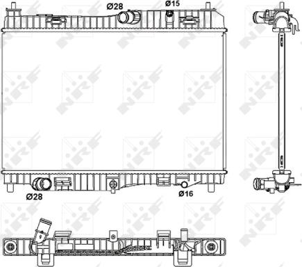 Wilmink Group WG1721986 - Radiator, engine cooling autospares.lv