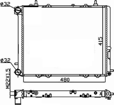 Wilmink Group WG1721456 - Radiator, engine cooling autospares.lv