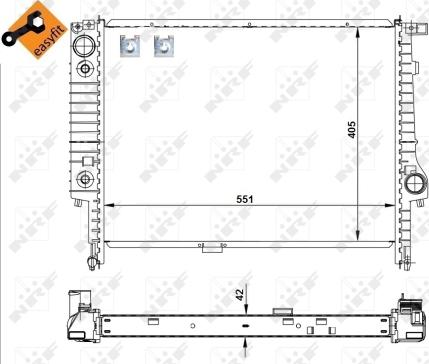 Wilmink Group WG1721469 - Radiator, engine cooling autospares.lv