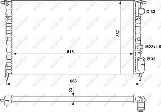 Wilmink Group WG1721460 - Radiator, engine cooling autospares.lv