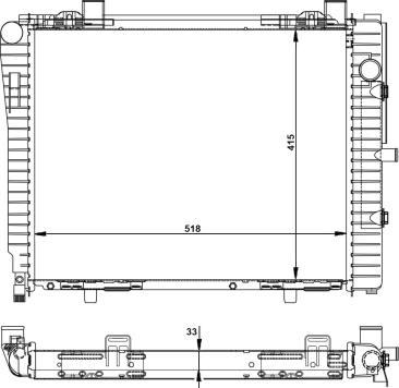 Wilmink Group WG1721404 - Radiator, engine cooling autospares.lv