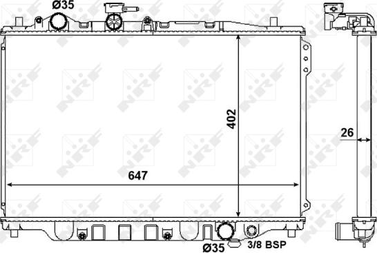 Wilmink Group WG1721418 - Radiator, engine cooling autospares.lv