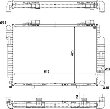 Wilmink Group WG1721598 - Radiator, engine cooling autospares.lv