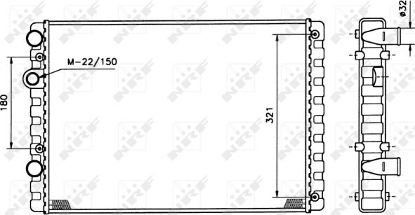 Wilmink Group WG1721503 - Radiator, engine cooling autospares.lv