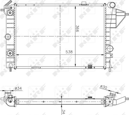 Wilmink Group WG1721617 - Radiator, engine cooling autospares.lv