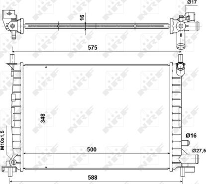 Wilmink Group WG1721127 - Radiator, engine cooling autospares.lv