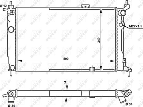 Wilmink Group WG1721865 - Radiator, engine cooling autospares.lv