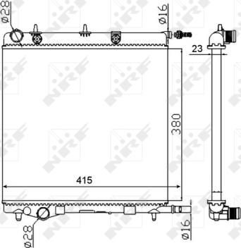 Wilmink Group WG1721296 - Radiator, engine cooling autospares.lv