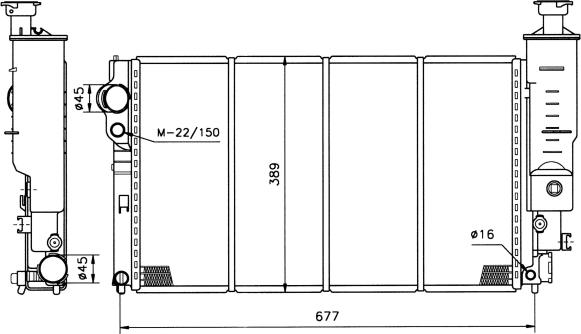 Wilmink Group WG1721259 - Radiator, engine cooling autospares.lv