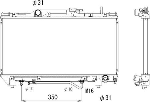 Wilmink Group WG1721255 - Radiator, engine cooling autospares.lv