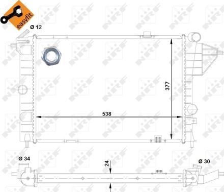 Wilmink Group WG1721233 - Radiator, engine cooling autospares.lv