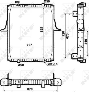 Wilmink Group WG1721743 - Radiator, engine cooling autospares.lv