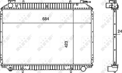 Wilmink Group WG1721711 - Radiator, engine cooling autospares.lv