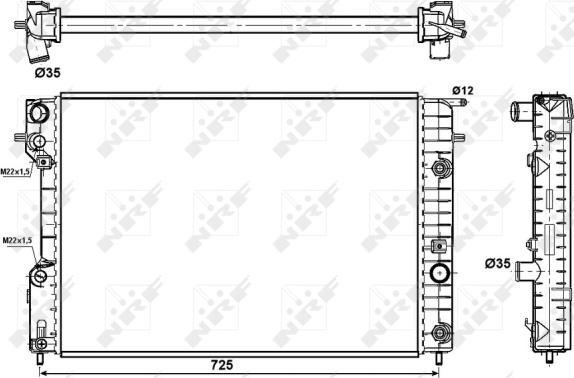 Wilmink Group WG1721738 - Radiator, engine cooling autospares.lv