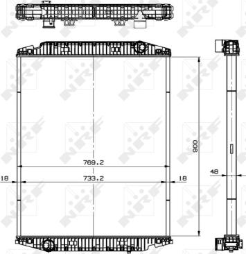 Wilmink Group WG1721720 - Radiator, engine cooling autospares.lv