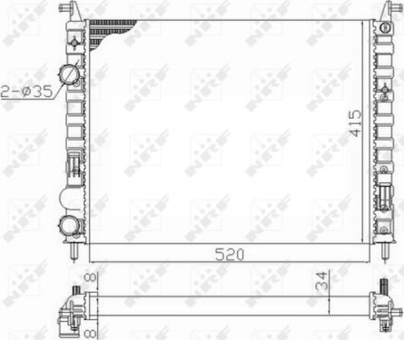 Wilmink Group WG1723486 - Radiator, engine cooling autospares.lv