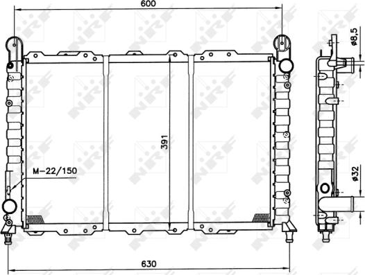 Wilmink Group WG1723597 - Radiator, engine cooling autospares.lv