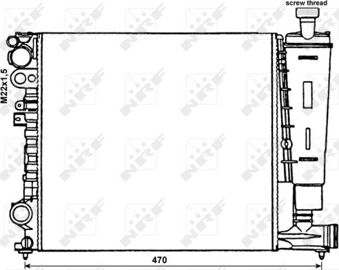 Wilmink Group WG1723588 - Radiator, engine cooling autospares.lv