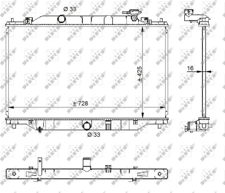 Wilmink Group WG1723668 - Radiator, engine cooling autospares.lv