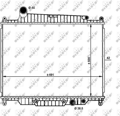 Wilmink Group WG1723630 - Radiator, engine cooling autospares.lv