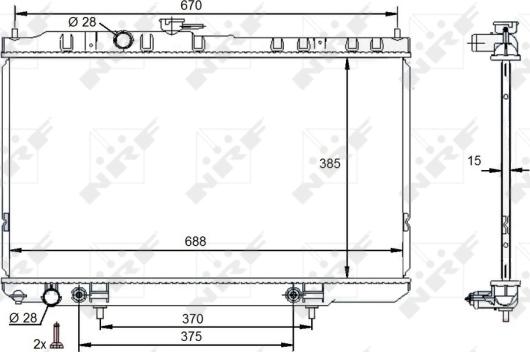 Wilmink Group WG1723633 - Radiator, engine cooling autospares.lv