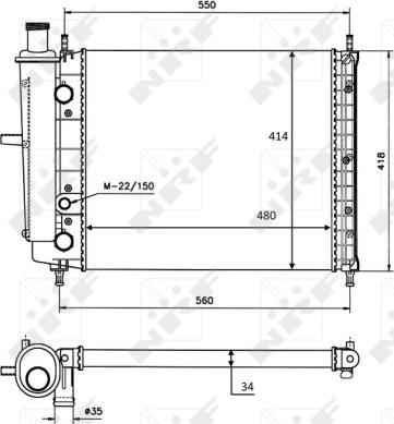 Wilmink Group WG1723104 - Radiator, engine cooling autospares.lv