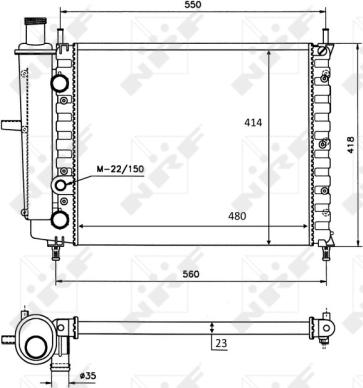 Wilmink Group WG1723105 - Radiator, engine cooling autospares.lv