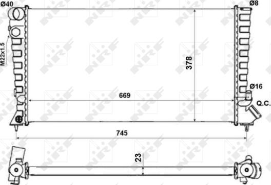 Wilmink Group WG1723185 - Radiator, engine cooling autospares.lv