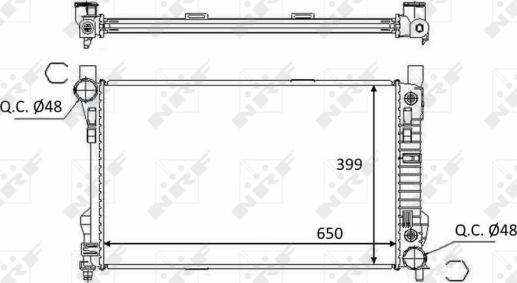 Wilmink Group WG1723344 - Radiator, engine cooling autospares.lv