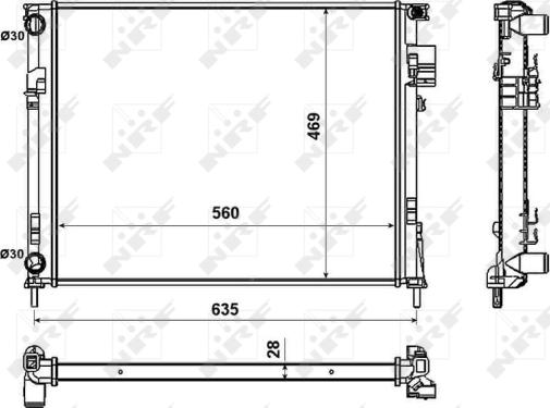 Wilmink Group WG1723293 - Radiator, engine cooling autospares.lv