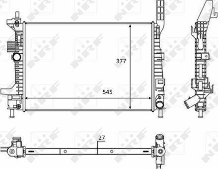 Wilmink Group WG1723254 - Radiator, engine cooling autospares.lv