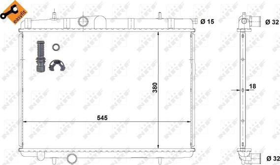 Wilmink Group WG1723263 - Radiator, engine cooling autospares.lv