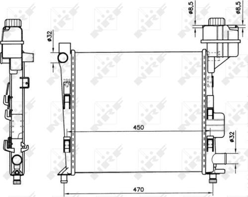 Wilmink Group WG1723231 - Radiator, engine cooling autospares.lv