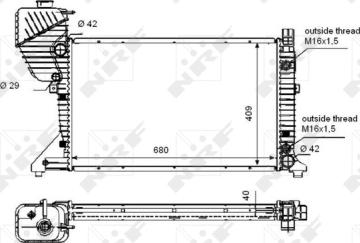 Wilmink Group WG1722949 - Radiator, engine cooling autospares.lv